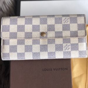 Louis Vuitton Damien Azur Sarah Flap Wallet